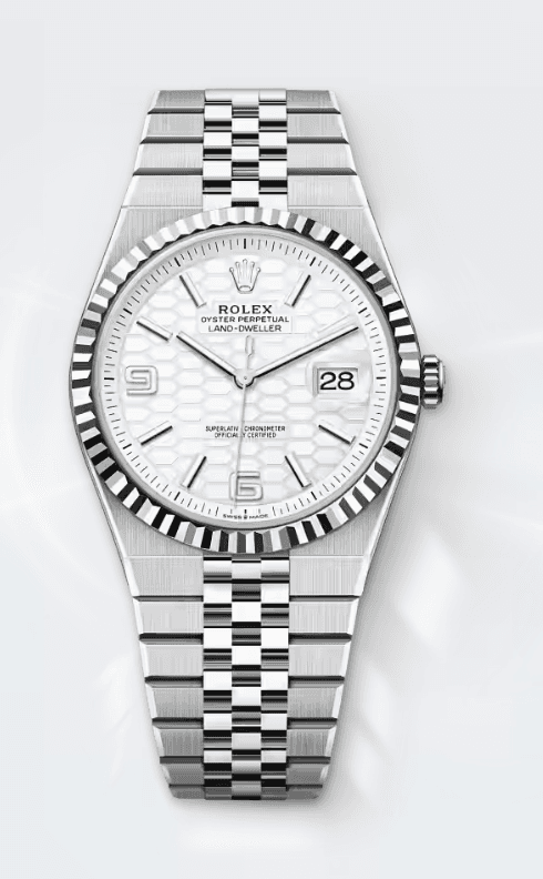 Rolex Land-Dweller 40 — White Rolesor