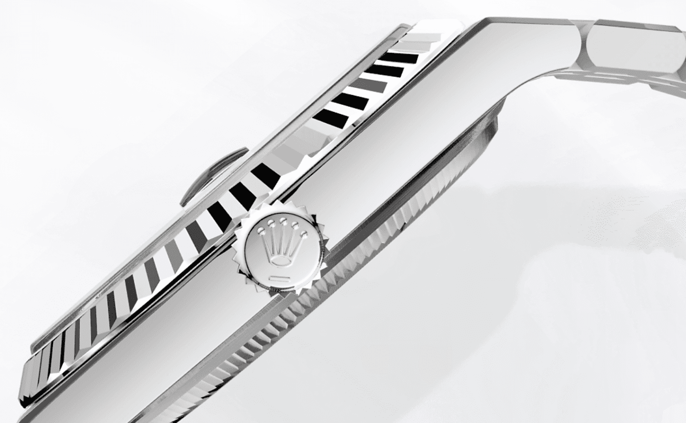 Rolex Land-Dweller 40 — crown and case profile